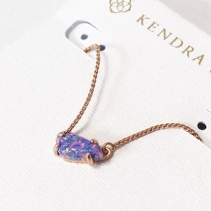 Kendra Scott Purple Opal Necklace